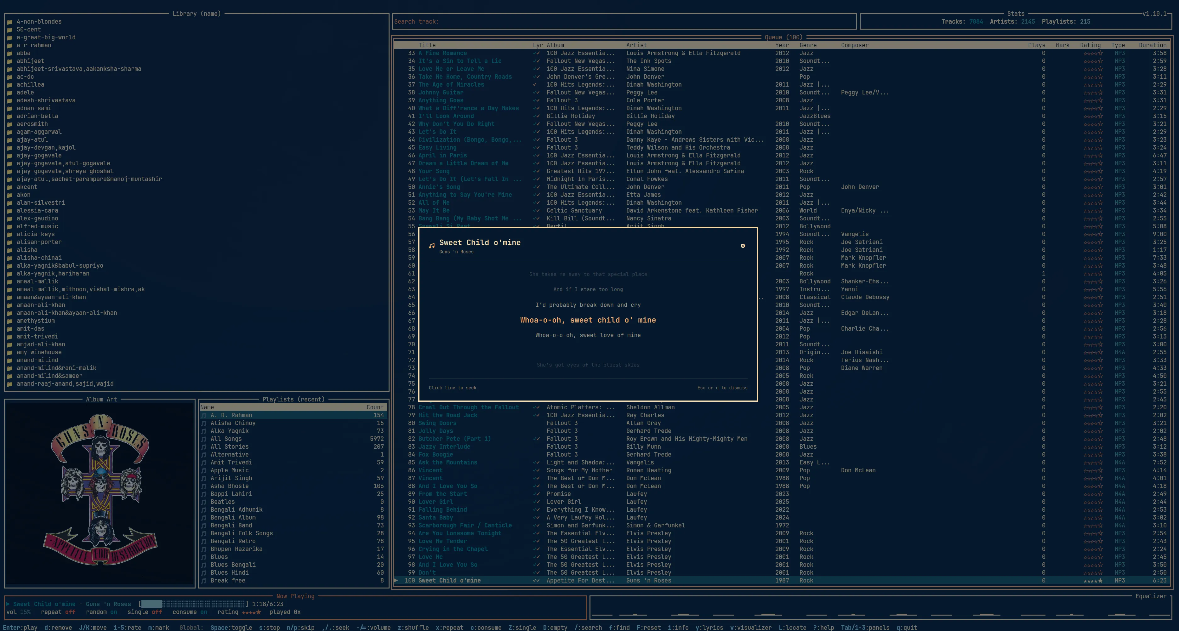 Omarchy MPD Lyrics Overlay screenshot 1